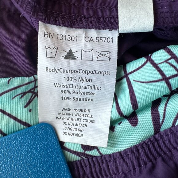 Zumba Womens Small Pants Cargo Crop Cant Touch This Purple Pull On Dance - Picture 9 of 10